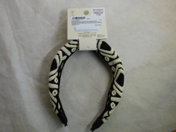 Black & White Hairband - Image 2