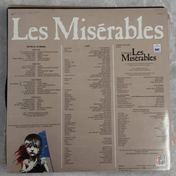 Les Misérables 12" Double Lp - Image 2