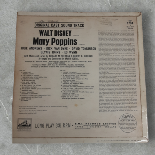 Mary Poppins 12" Lp - Image 2