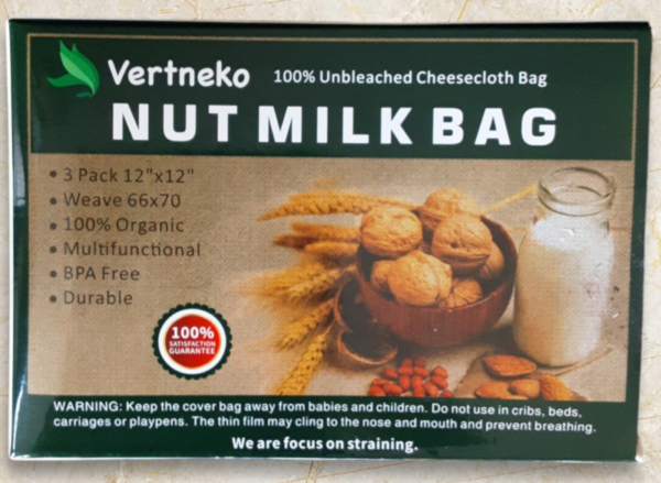 Nut Milk Bag 3 Pack - Image 2