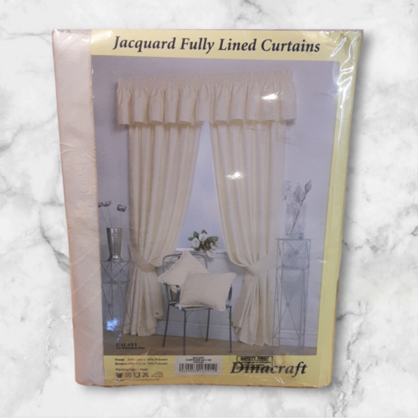 Cream Curtains 66 " X 90 " - Image 2