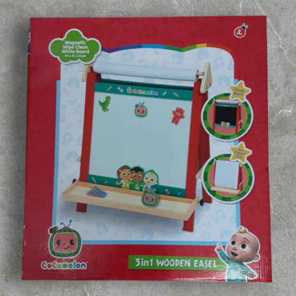 Cocomelon 3 In 1 Wooden  Easel