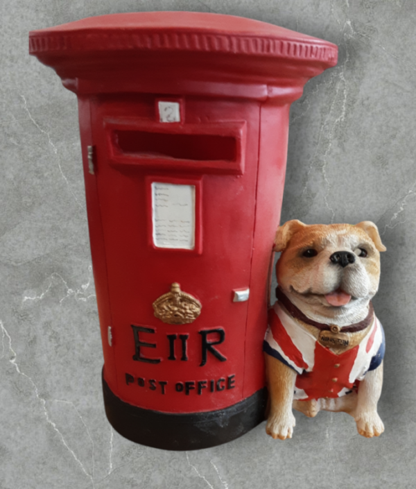 Post Box Money Box & Winston The Bulldog