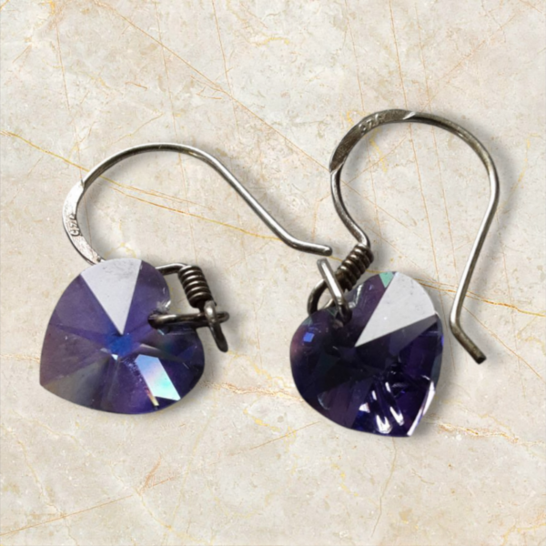 Swarovski Crystal Bella Heart Drop Earrings