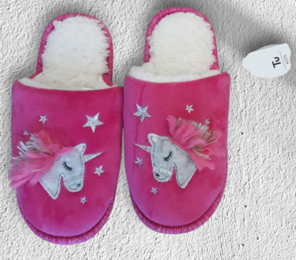 Girls Size 3-4 Unicorn Slippers