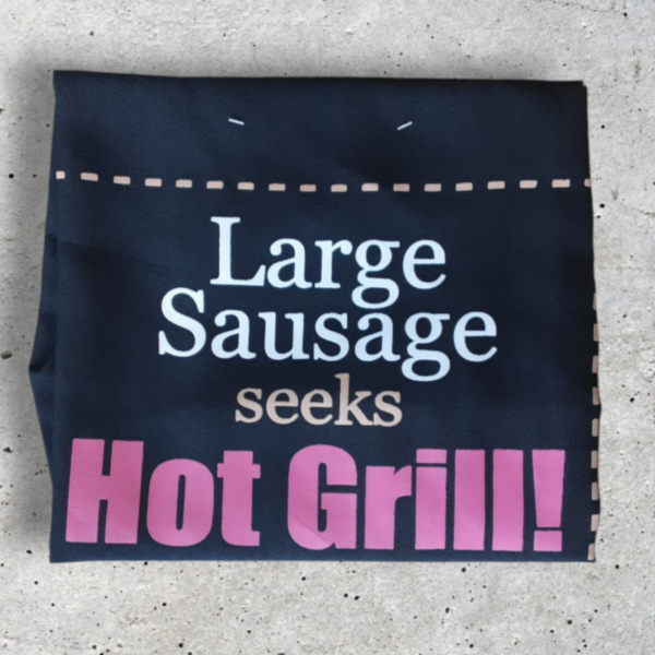 BBQ Apron Large Sausage Seeks Hot Grill